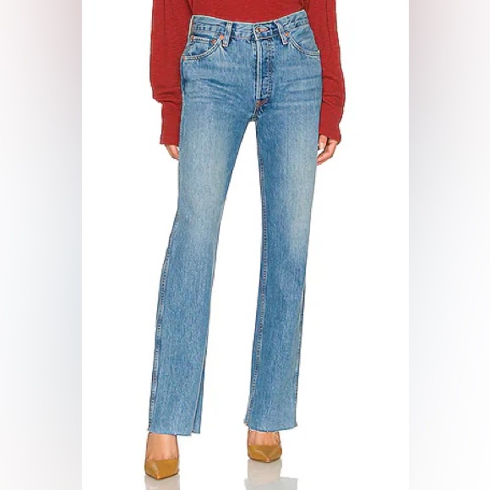 RE/DONE Originals 90s High Rise Loose in Medium Vain, 28